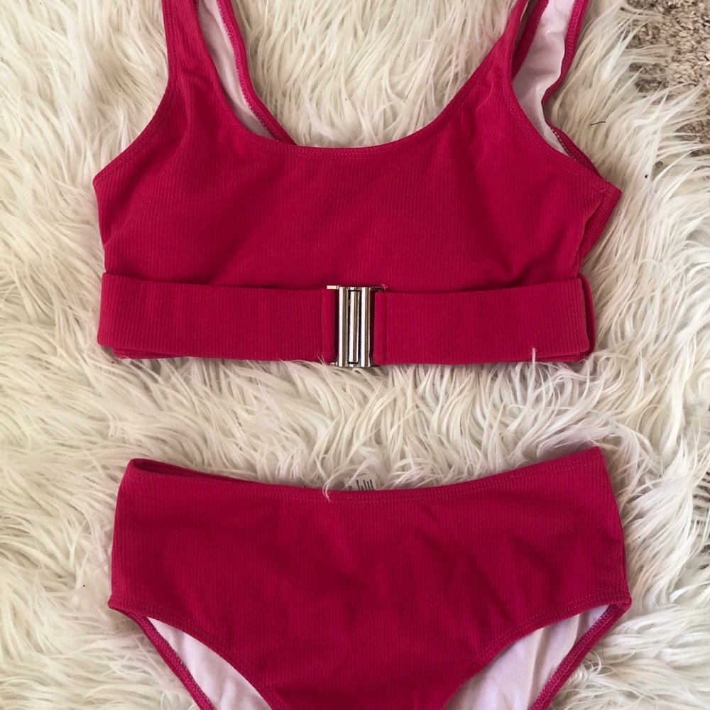 Hot Pink 2 Piece Bathing Suit